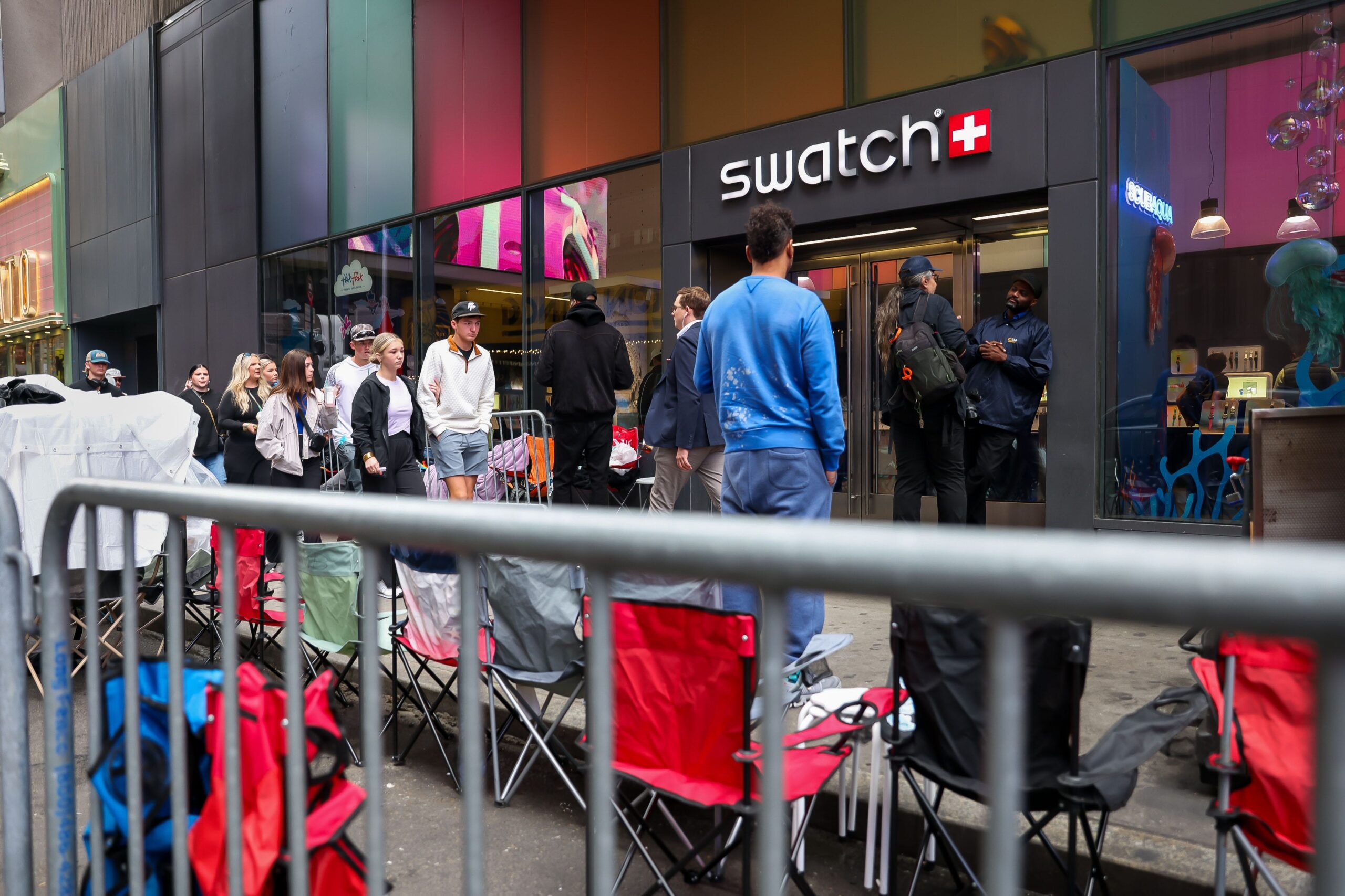 Audemars Piguet and Swatch's new pocket watch collab has fans camping outside stores for days