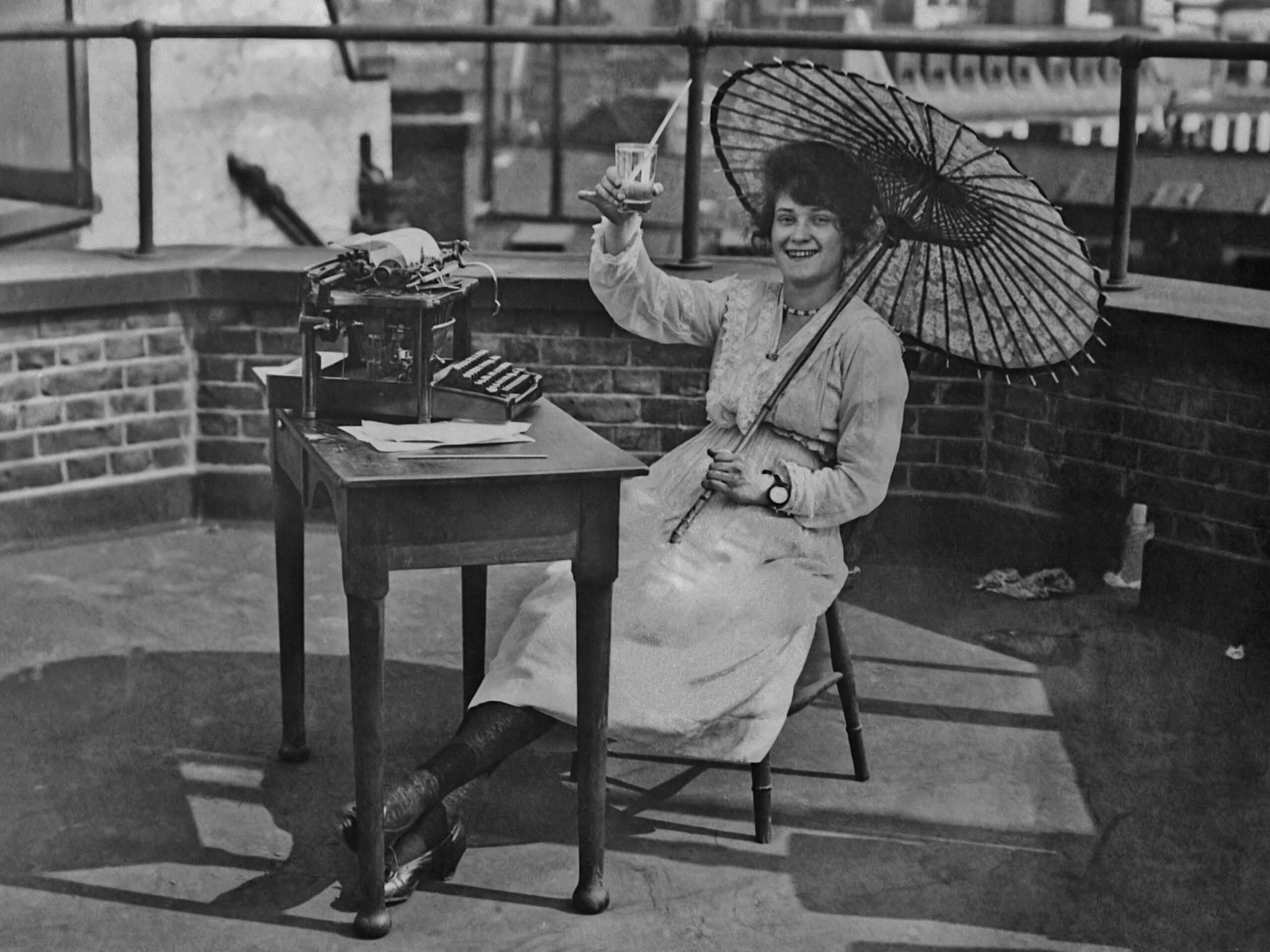 Before air conditioning was common, people used blocks of ice and fire hydrants to stay cool