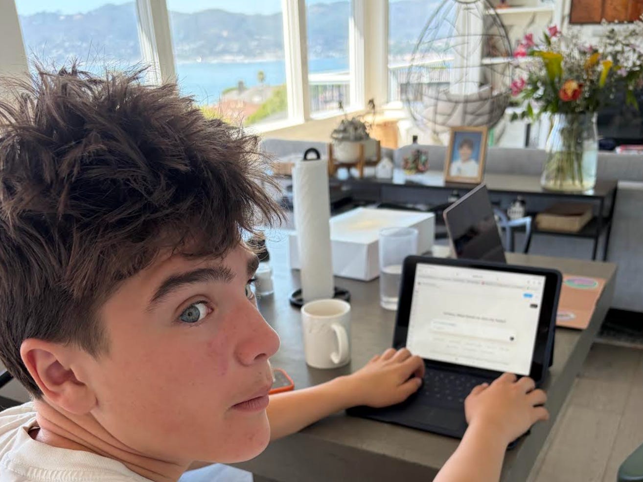 My teenage son is using AI to do his math homework. I'm now helping his school write its first AI policy.